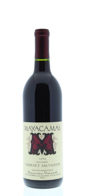Mayacamas Cabernet Sauvignon 1989 Front Bottle Shot