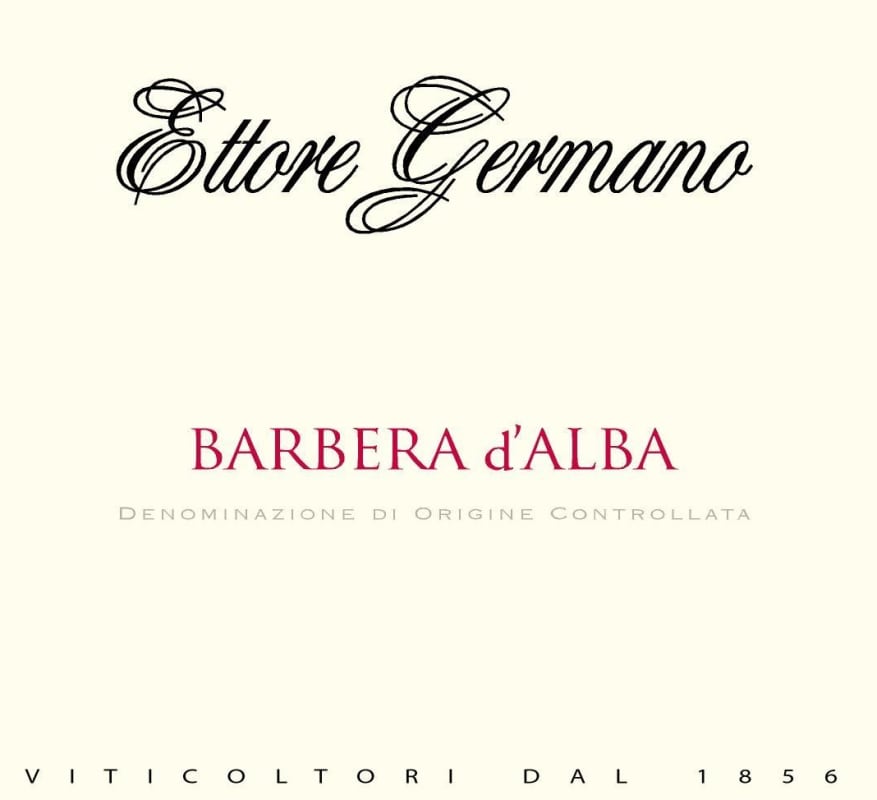 Ettore Germano Barbera d'Alba 2014 Front Label