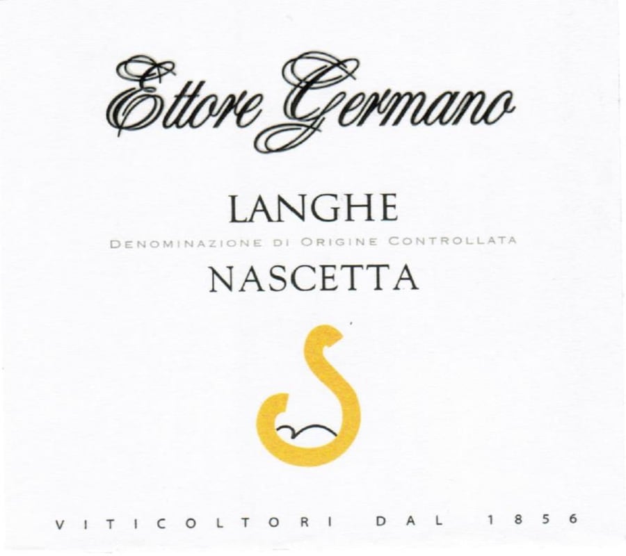 Ettore Germano Langhe Nascetta Bianco 2014 Front Label