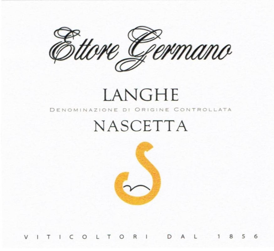Ettore Germano Langhe Nascetta Bianco 2012 Front Label