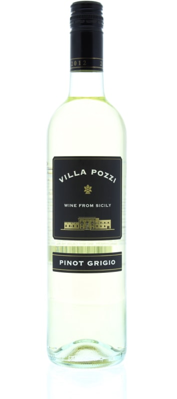 Villa Pozzi Pinot Grigio 2012 Front Bottle Shot
