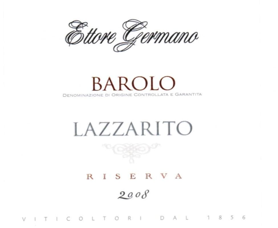 Ettore Germano Barolo Lazzarito Riserva 2008 Front Label