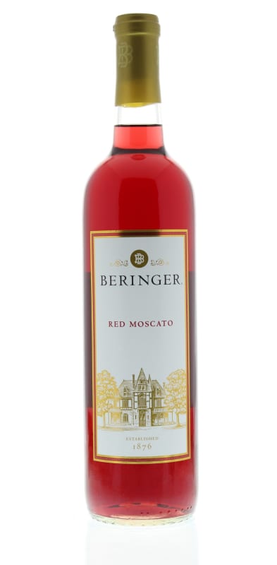Beringer Red Moscato Front Bottle Shot