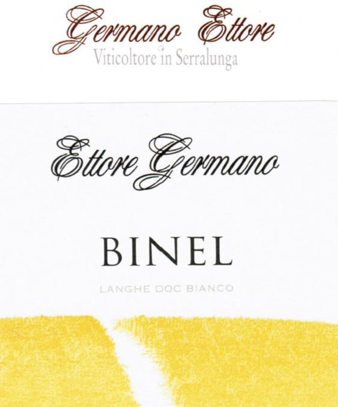 Ettore Germano Binel Bianco 2014 Front Label