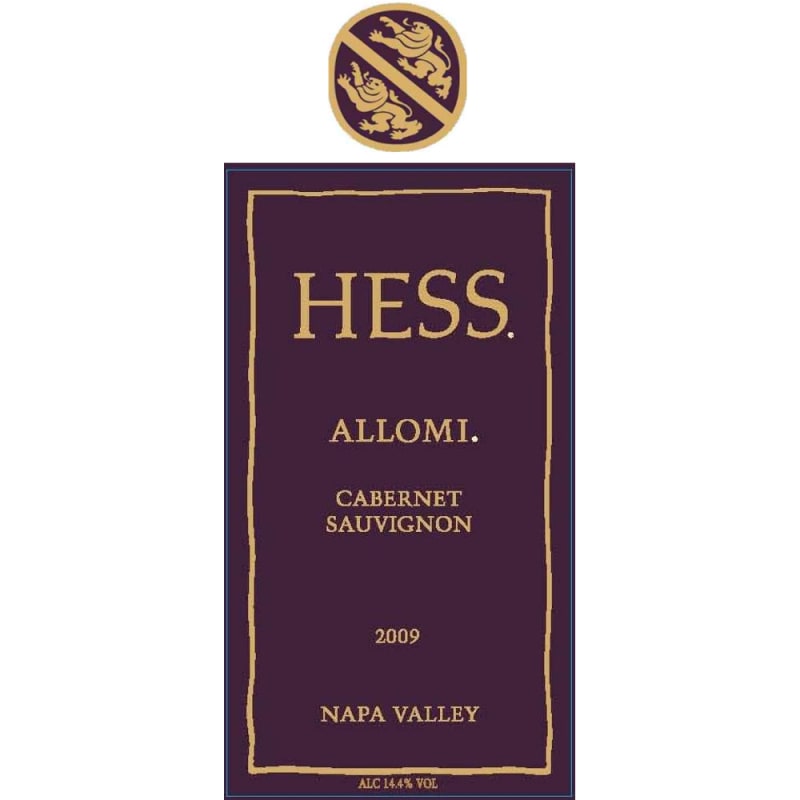 Hess Allomi Cabernet Sauvignon (375ML half-bottle) 2009 Front Label