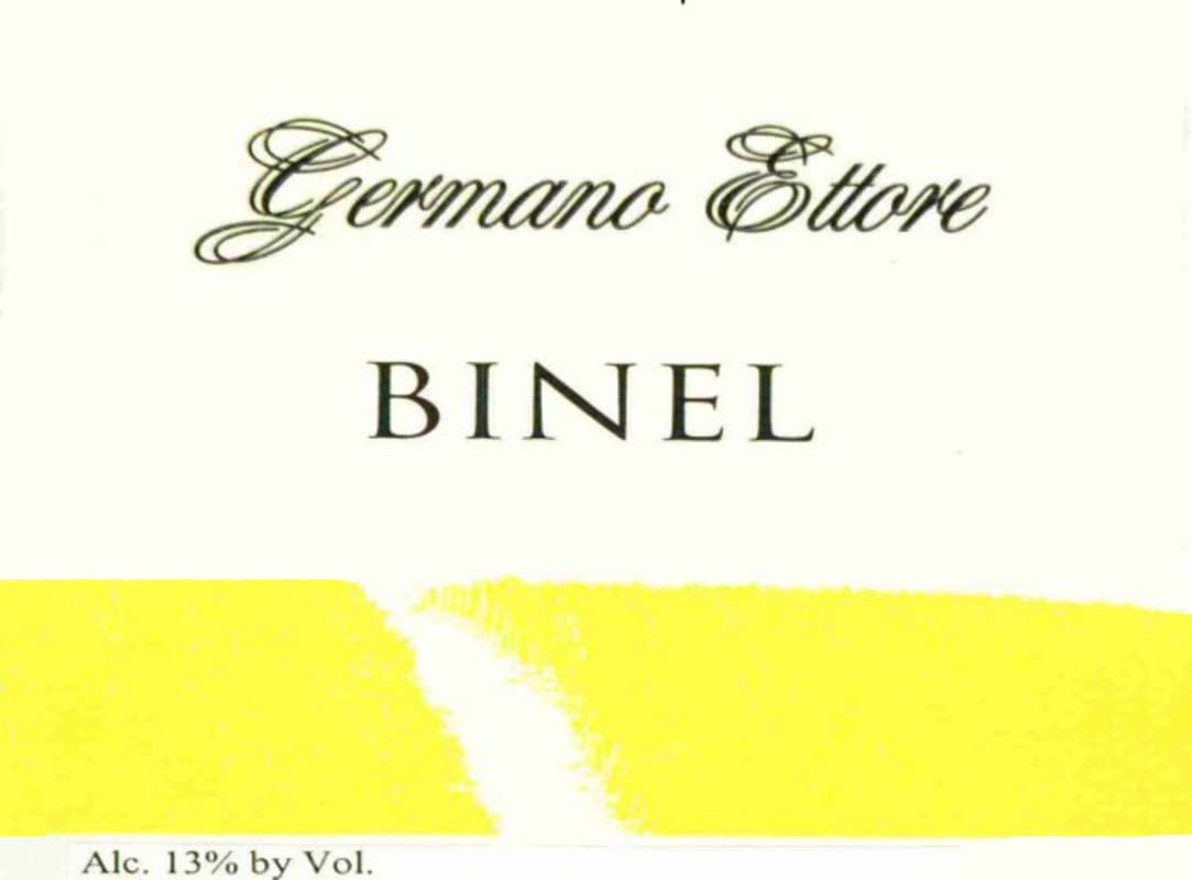 Ettore Germano Binel Bianco 2009 Front Label