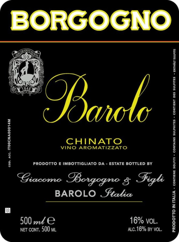 Borgogno Chinato Front Label