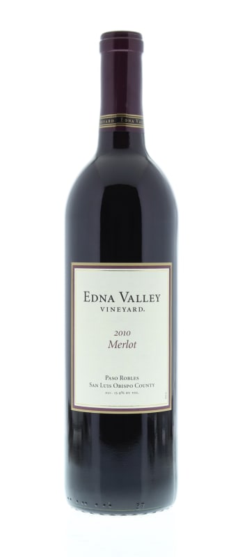 Edna Valley Vineyard Merlot 2010 Front Bottle Shot