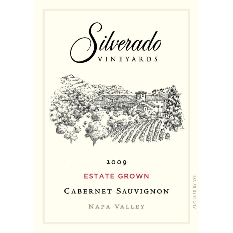 Silverado Cabernet Sauvignon (375ML half-bottle) 2009 Front Label