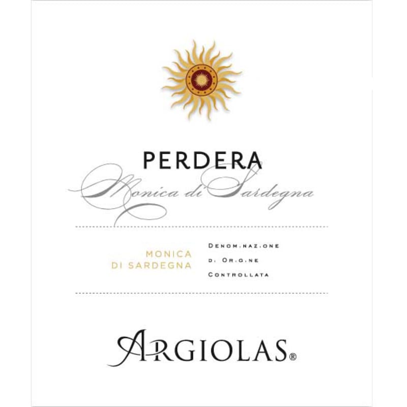 Argiolas Perdera 2010 Front Label
