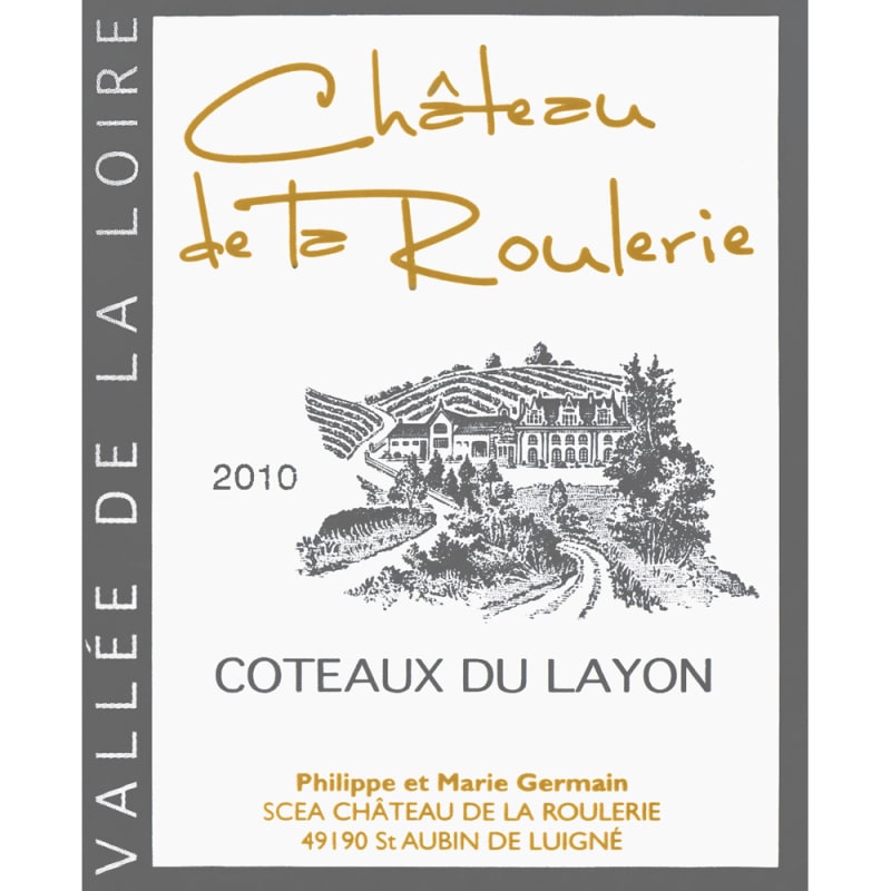 Chateau De La Roulerie Coteaux du Layon (375ML half-bottle) 2010 Front Label