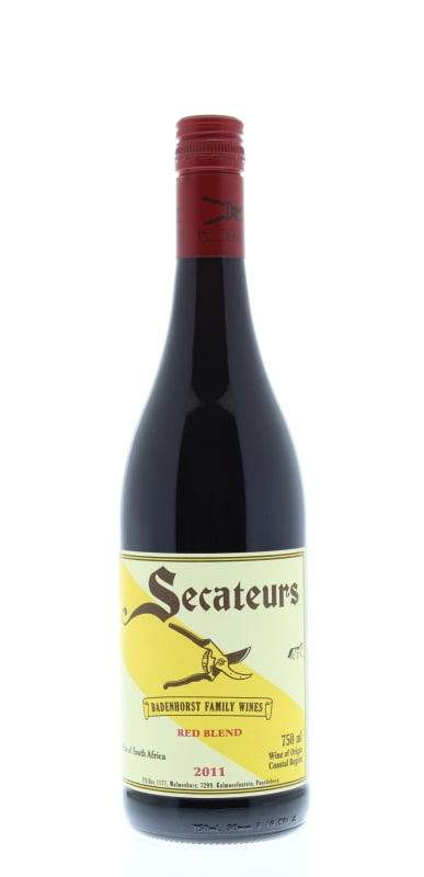 Badenhorst Secateurs Red Blend 2011 Front Bottle Shot