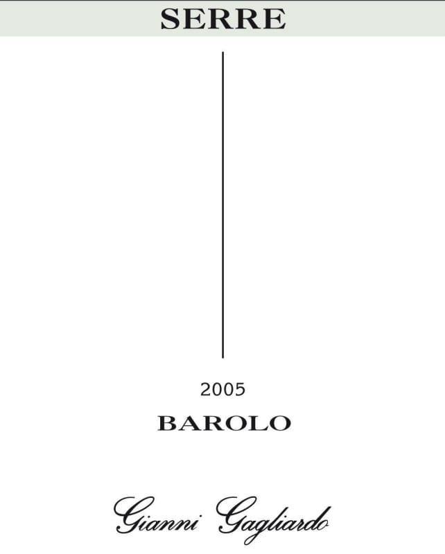 Gianni Gagliardo Serre Barolo 2005 Front Label