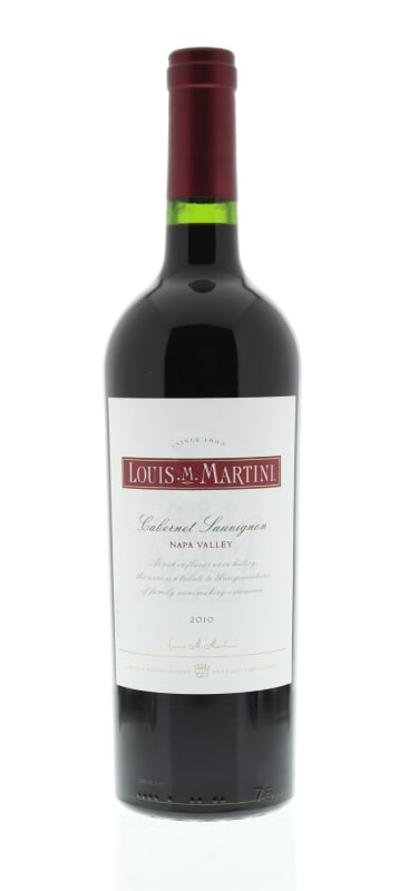 Louis Martini Napa Valley Cabernet Sauvignon 2010 Front Bottle Shot