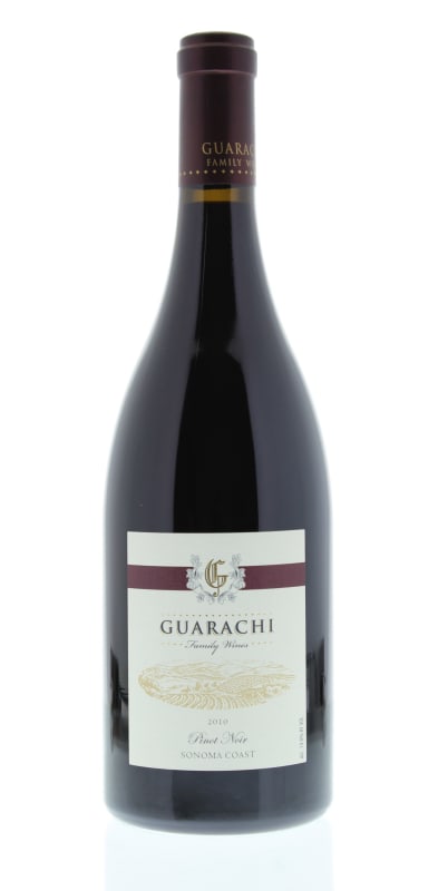 Guarachi Family Wines Pinot Noir Sonoma Coast 2010 Front Bottle Shot