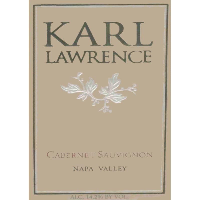 Karl Lawrence Cabernet Sauvignon 2004 Front Label