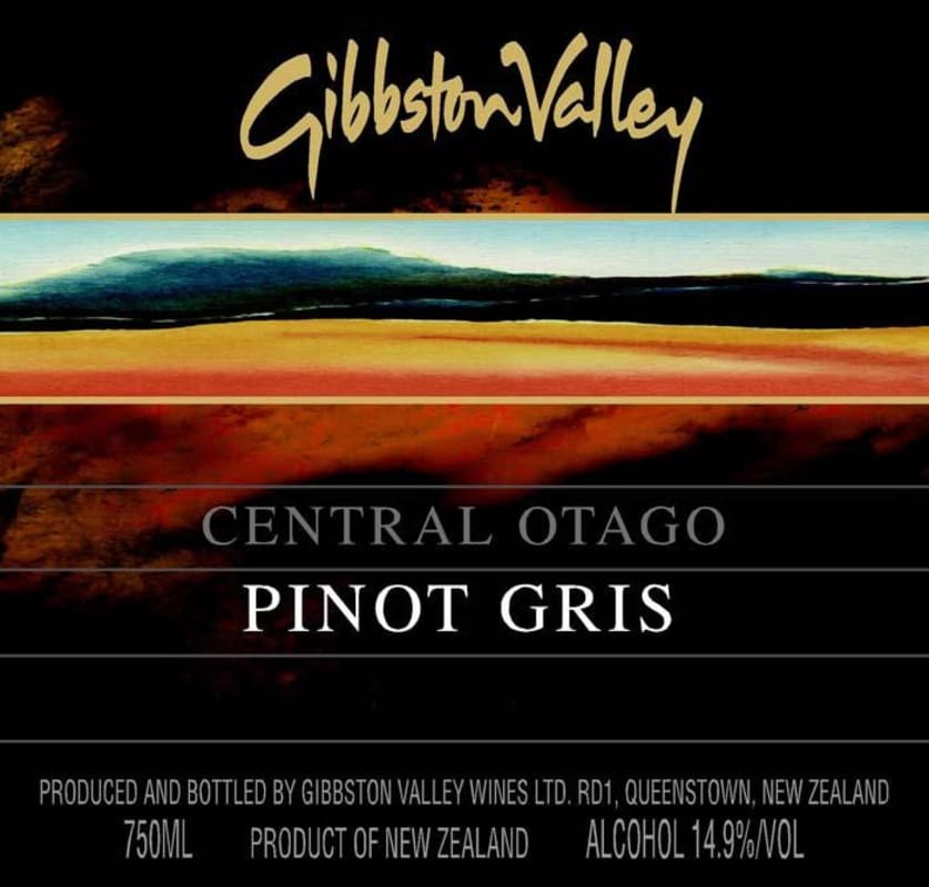 Gibbston Pinot Gris 2008 Front Label