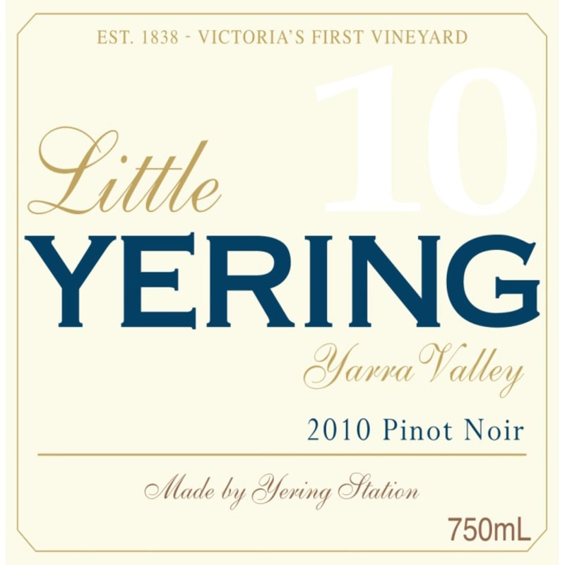 Yering Station Little Yering Pinot Noir 2010 Front Label