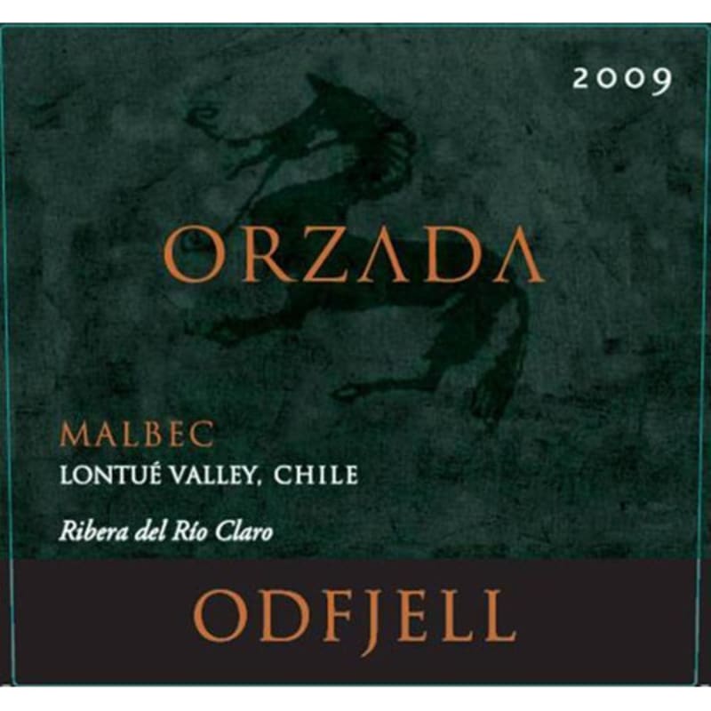 Odfjell Orzada Malbec 2009 Front Label