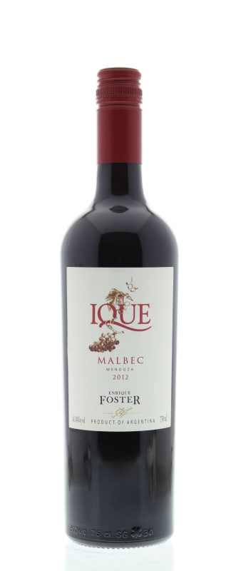 Enrique Foster Ique Malbec 2012 Front Bottle Shot