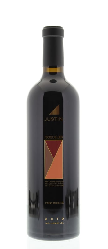 Justin Isosceles 2010 Front Bottle Shot