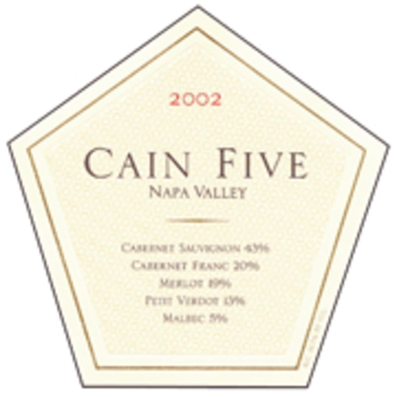 Cain Five (1.5 Liter Magnum) 2002 Front Label