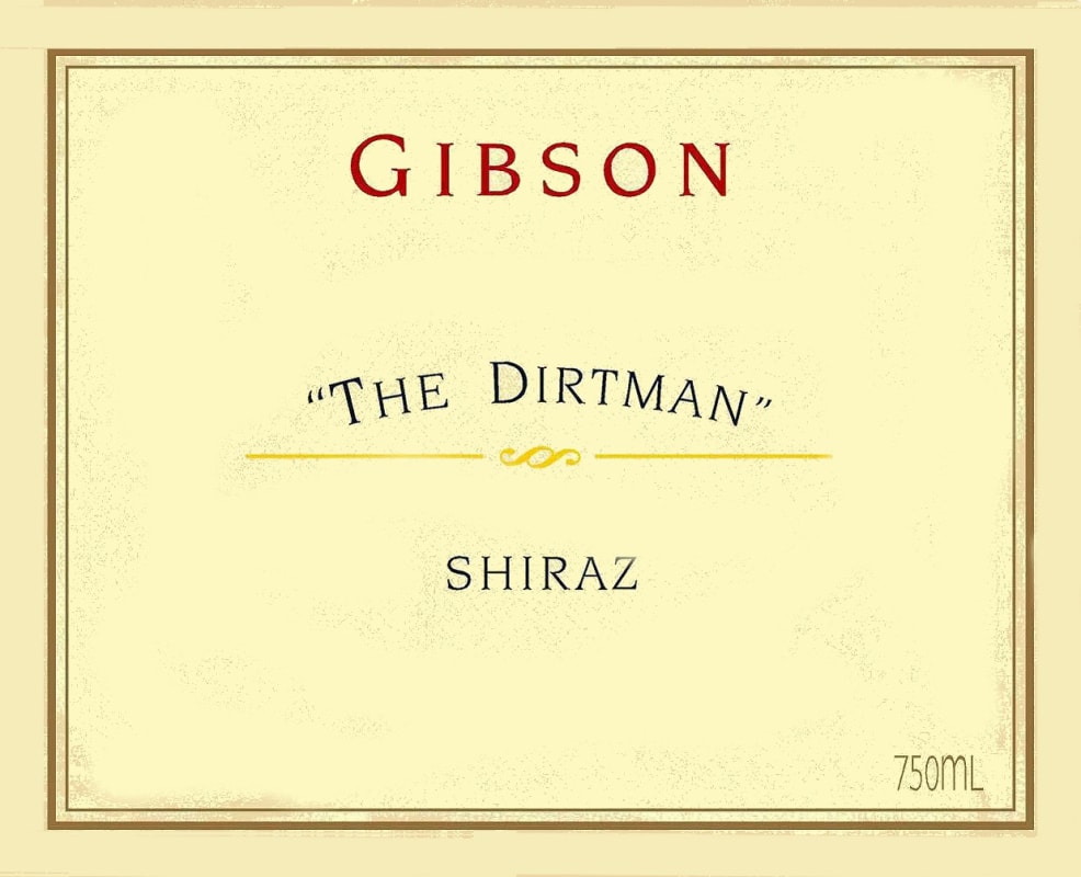 Gibson The Dirtman Shiraz 2015 Front Label