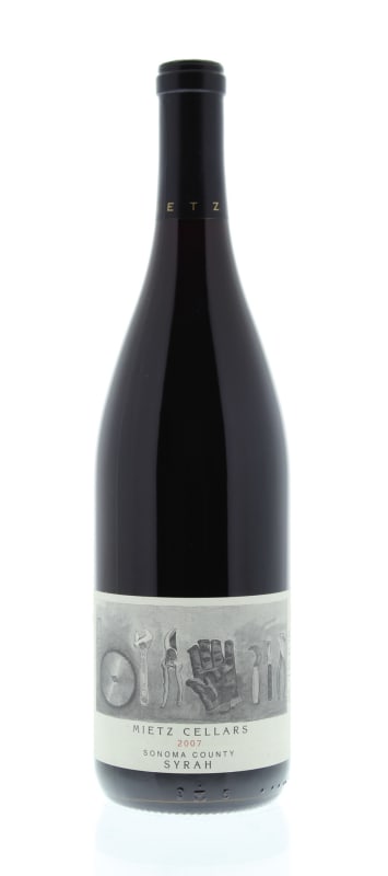 Mietz Cellars Dry Creek Syrah 2007 Front Bottle Shot