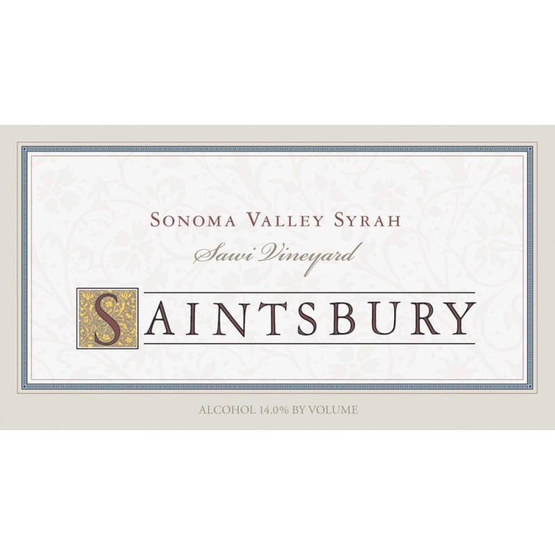 Saintsbury Sawi Vineyard Syrah 2008 Front Label