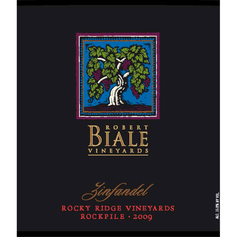 Robert Biale Vineyards Rocky Ridge Vineyard Zinfandel 2009 Front Label