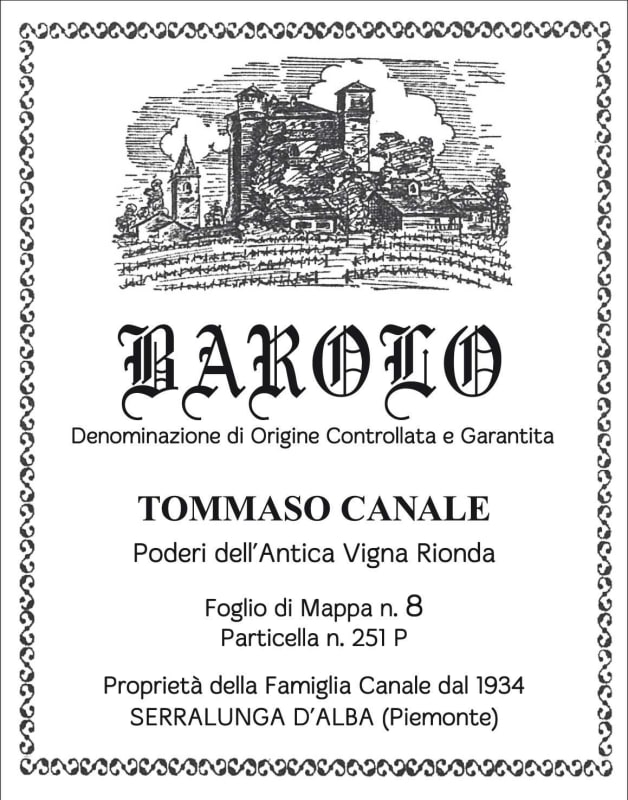 Giovanni Rosso Vigna Rionda Barolo 2009 Front Label