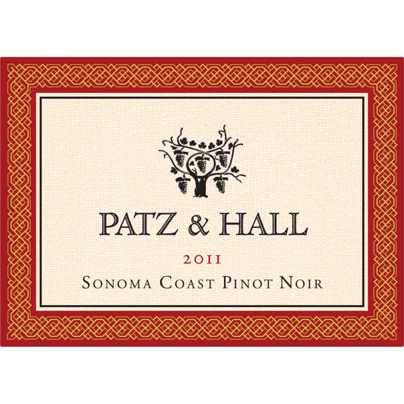 Patz & Hall Sonoma Coast Pinot Noir 2011 Front Label