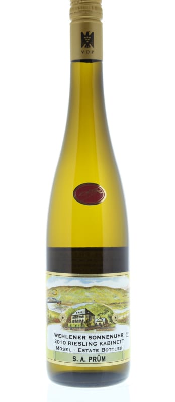 S.A. Prum Wehlener Sonnenuhr Riesling Kabinett 2010 Front Bottle Shot