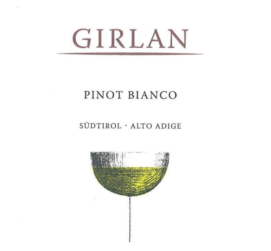 Girlan Sudtirol-Alto Adige Pinot Bianco 2014 Front Label