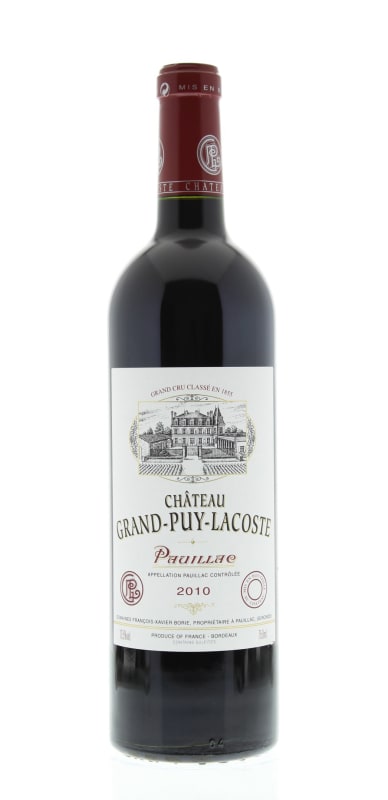 Chateau Grand-Puy-Lacoste 2010 Front Bottle Shot