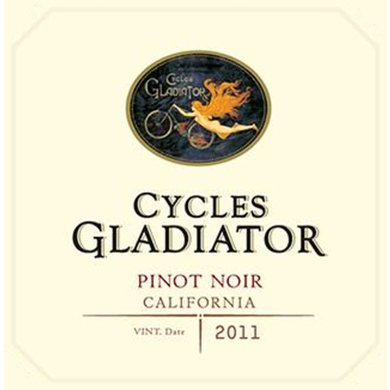 Cycles Gladiator Pinot Noir 2011 Front Label