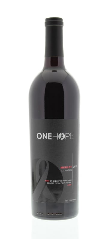 ONEHOPE California Merlot 2011 Front Bottle Shot