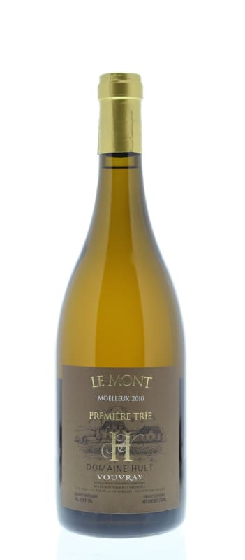 Domaine Huet Le Mont Moelleux Premier Trie 2010 Front Bottle Shot