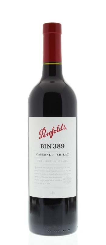 Penfolds Bin 389 Cabernet-Shiraz 2010 Front Bottle Shot