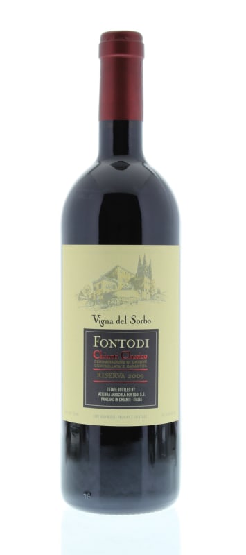 Fontodi Chianti Classico Riserva Vigna del Sorbo 2009 Front Bottle Shot