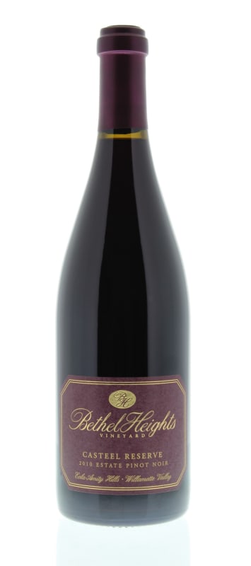 Bethel Heights Casteel Reserve Pinot Noir 2010 Front Bottle Shot