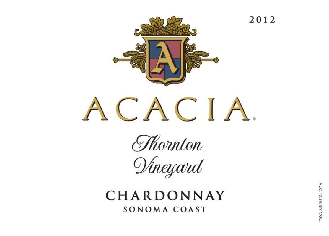 Acacia Chardonnay Thornton 2012 Front Label