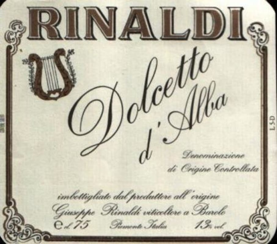 Giuseppe Rinaldi Dolcetto d'Alba 2014 Front Label