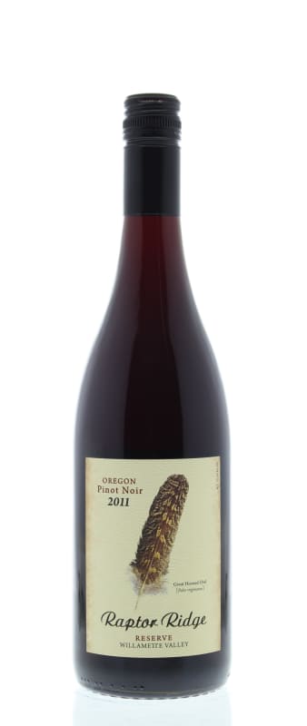 Raptor Ridge Reserve Pinot Noir 2011 Front Bottle Shot