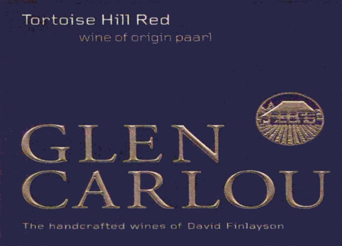 Glen Carlou Tortoise Hill Red 2013 Front Label