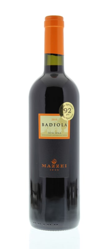 Mazzei Badiola Toscana 2010 Front Bottle Shot