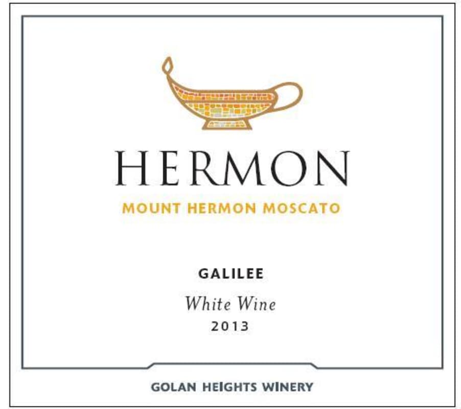 Golan Heights Mount Hermon Yarden Moscato 2013 Front Label