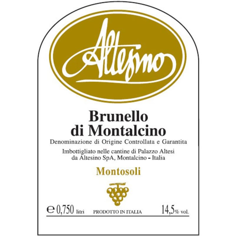 Altesino Montosoli Brunello di Montalcino 2008 Front Label