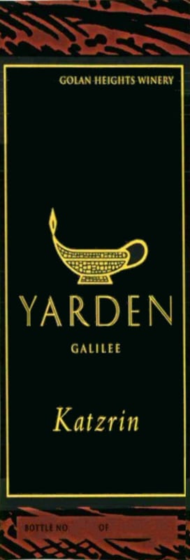 Golan Heights Katzrin Red Galilee Yarden 2011 Front Label