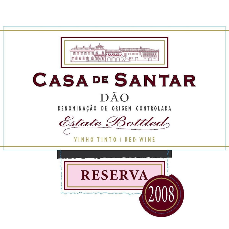 Casa de Santar Dao Red Reserva 2008 Front Label